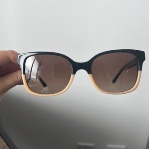 Tory Burch TY7103 1236T5 Black Cream Square Sunglasses Polarized